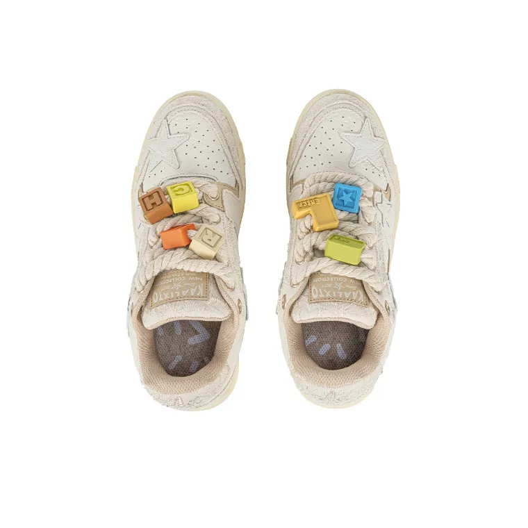 Opp France White Stars Cute Childlike Unisex Casual Shoes