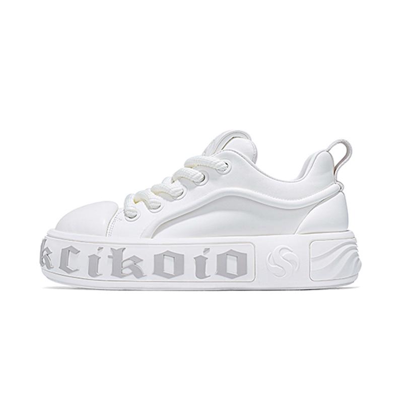 opp france White summer ice casual men’s and women’s thick soled height increasing board shoes