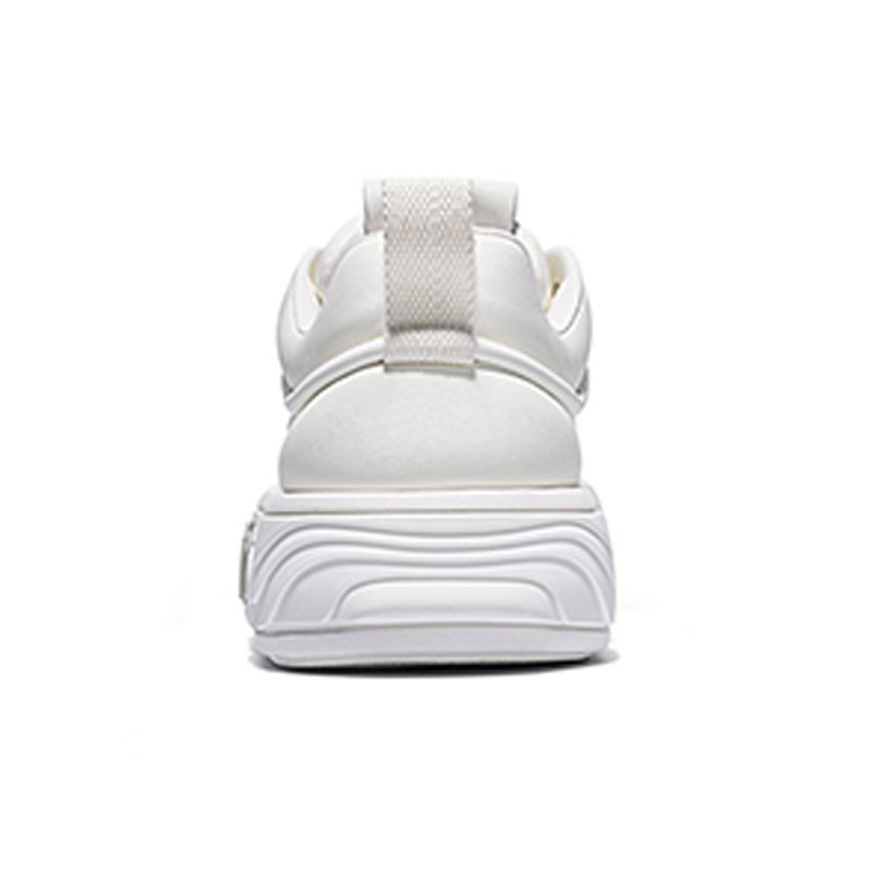 Opp France White Summer Unisex Low Top Casual Shoes Versatile Thick Soled Leather Breathable Board Shoes