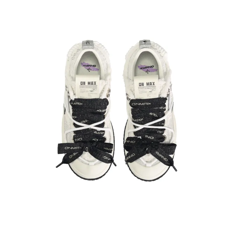 Opp France White Tassel-edged Trendy Individuality Unisex Casual Shoes
