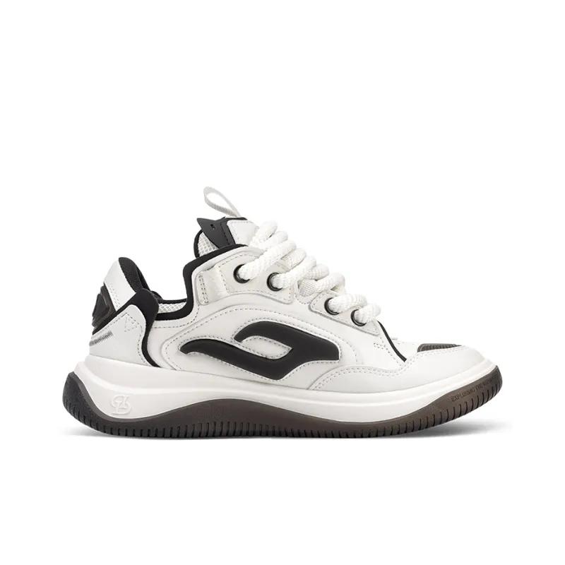 Opp France White Thick Shoelaces Lightweight And Breathable Men’s And Women’s Casual Shoes