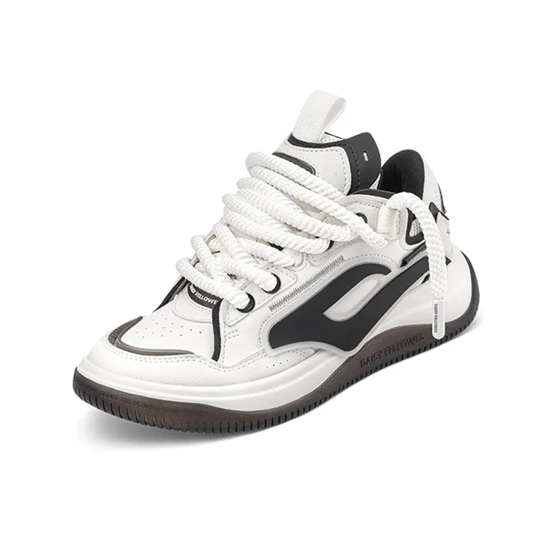 Opp France White Thick Shoelaces Lightweight And Breathable Men’s And Women’s Casual Shoes