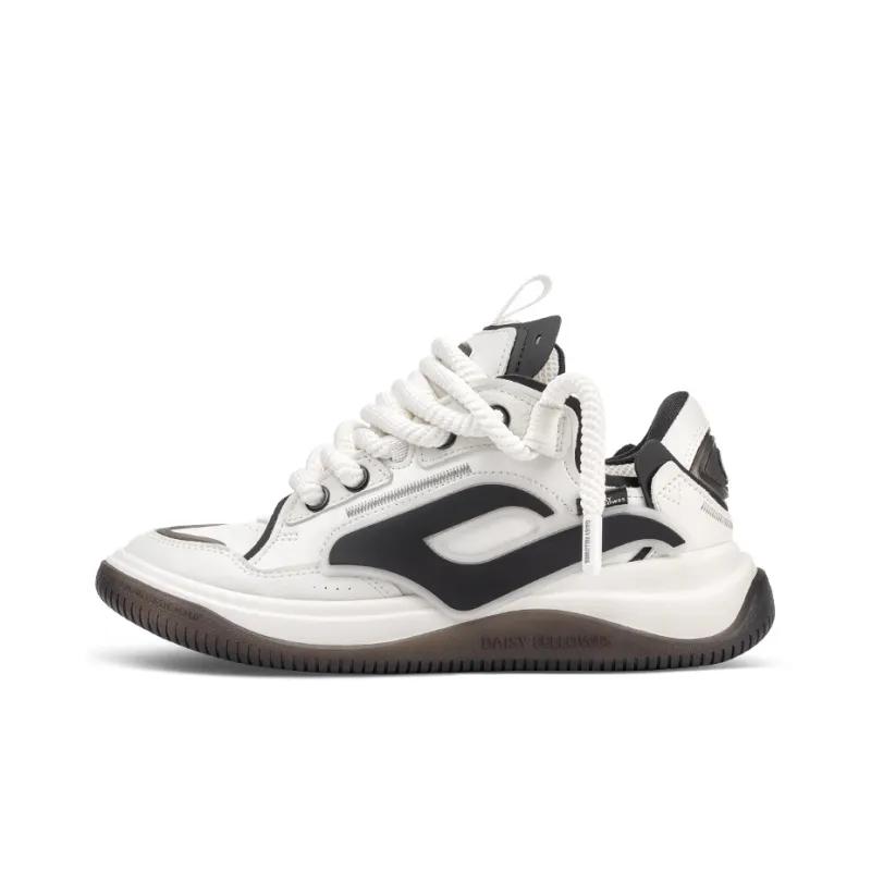 opp france White thick shoelaces lightweight and breathable men’s and women’s casual shoes