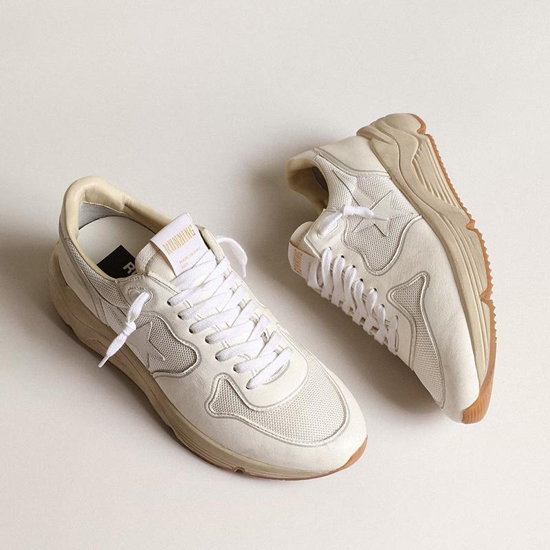 Opp France White Thick-soled Low-top Men’s Sports Shoes Casual Shoes