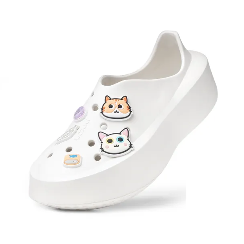 opp france White thick-soled outdoor non-slip height-enhancing men’s beach shoes casual shoes