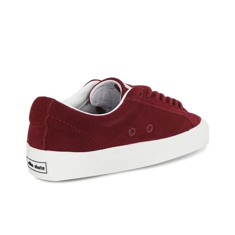 Opp France Wine Red Suede Solid Color Simple And Fashionable Unisex Casual Shoes Board Shoes