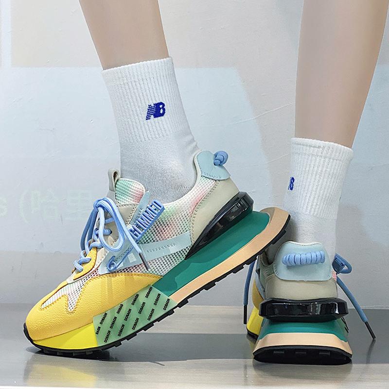 Opp France Women Breathable Height Increasing Sneakers