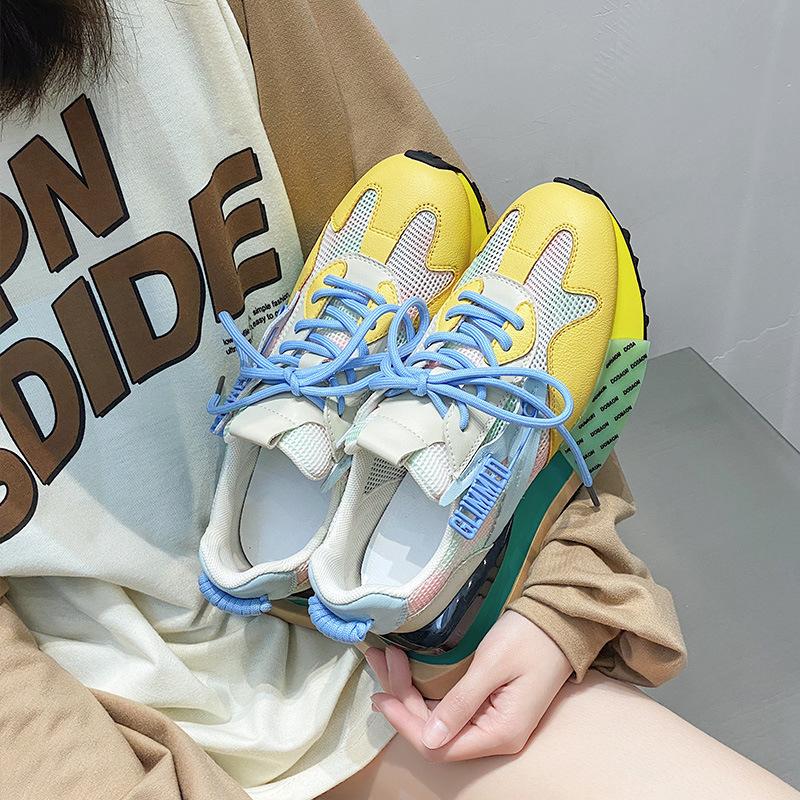 Opp France Women Breathable Height Increasing Sneakers