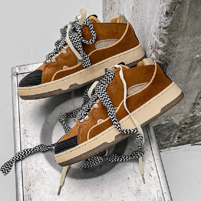 Opp France Women High-End Trendy Casual Sneakers Brown