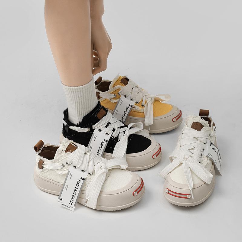 Opp France Women Lace-up Front Platform Casual Shoes