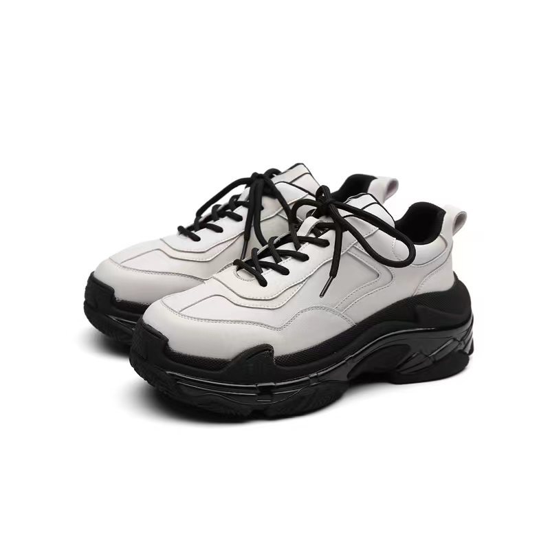 Opp France Women Lace-up Simple Platform Casual Shoes