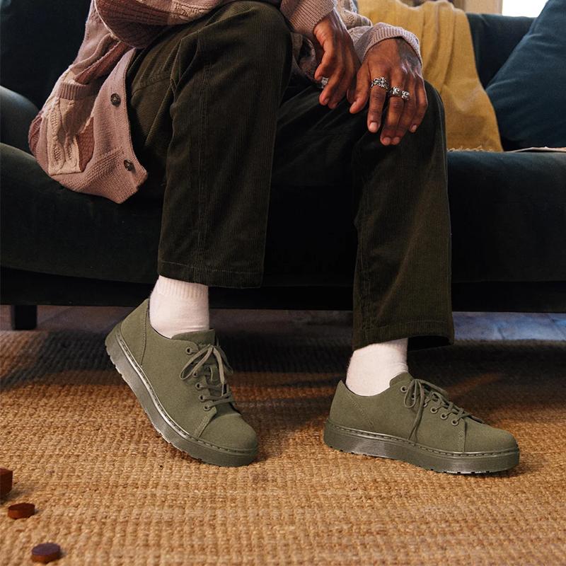 Opp France Women’s All-Season Canvas Shoes Olive Color Low-Top