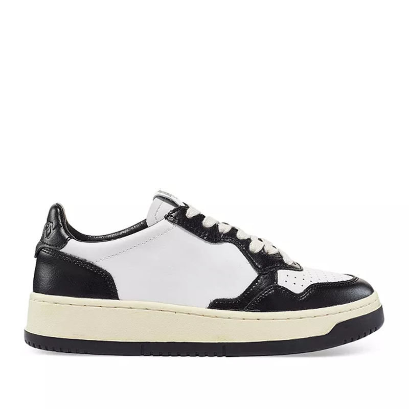 opp france Women’s All-Season Sneakers Black and White Low-Top