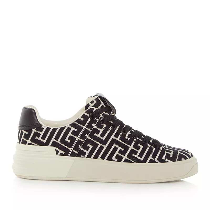 opp france Women’s All-Season Sneakers Black and White Low-Top