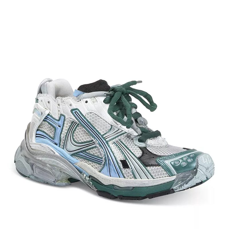 Opp France Women’s All-Season Sneakers Green And White Low-Top