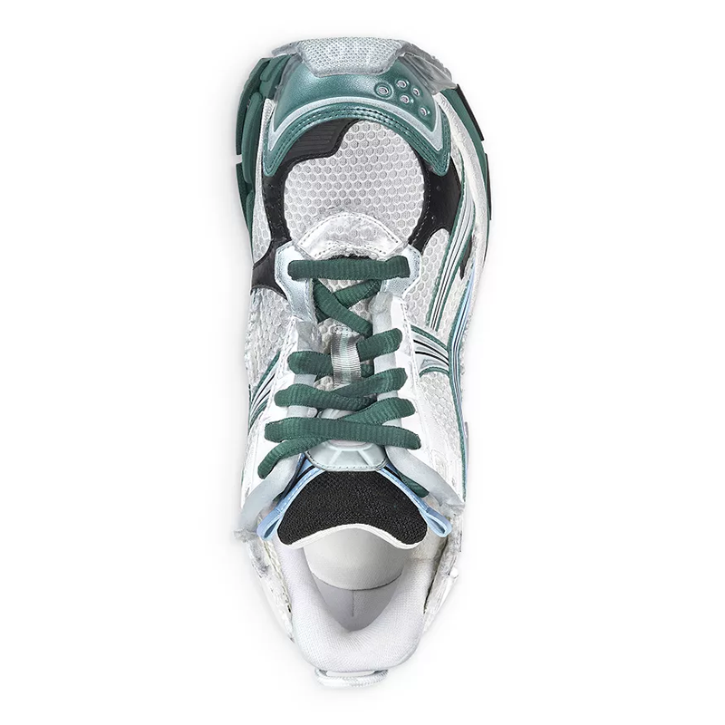 Opp France Women’s All-Season Sneakers Green And White Low-Top