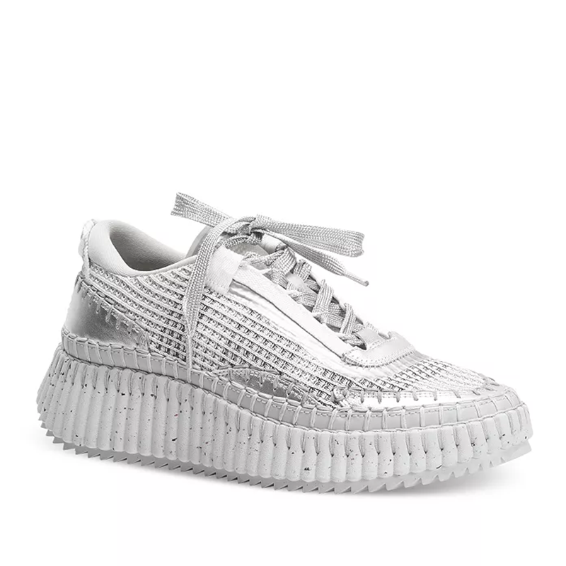 Opp France Women’s All-Season Sneakers Silver Low-Top