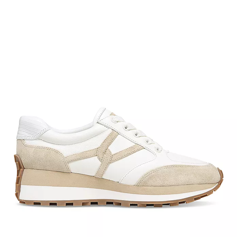 opp france Women’s All-Season Sneakers White and Beige Low-Top
