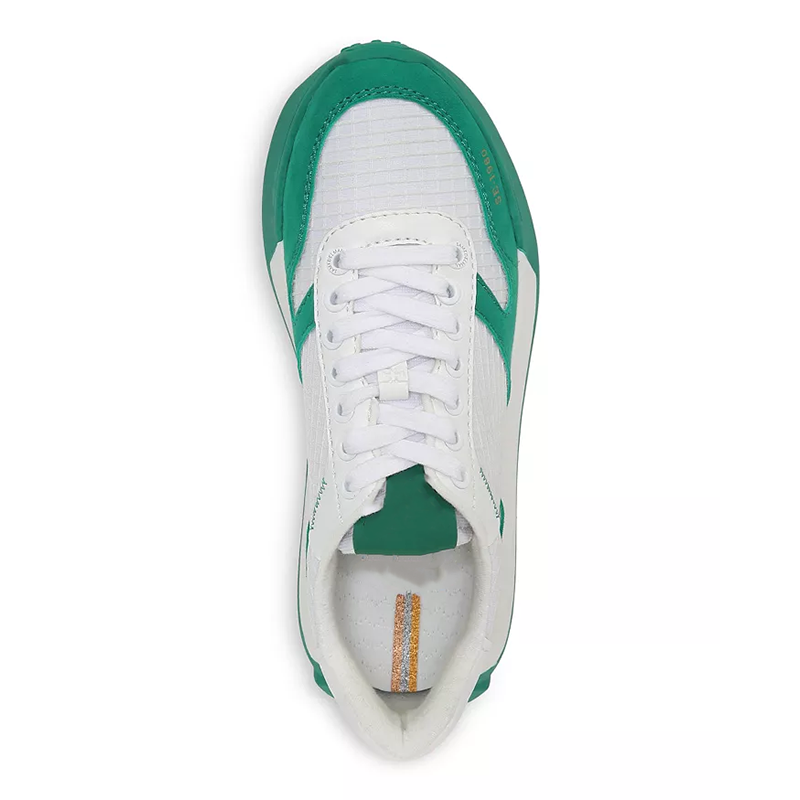 Opp France Women’s All-Season Sneakers White And Green Low-Top
