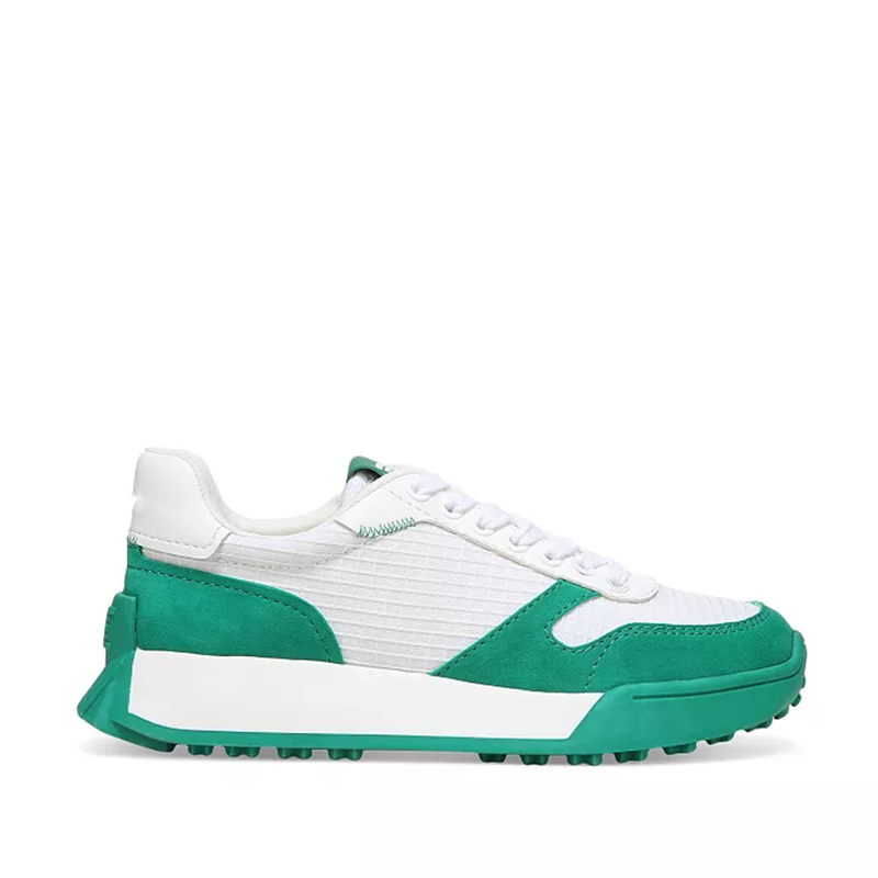 opp france Women’s All-Season Sneakers White and Green Low-Top