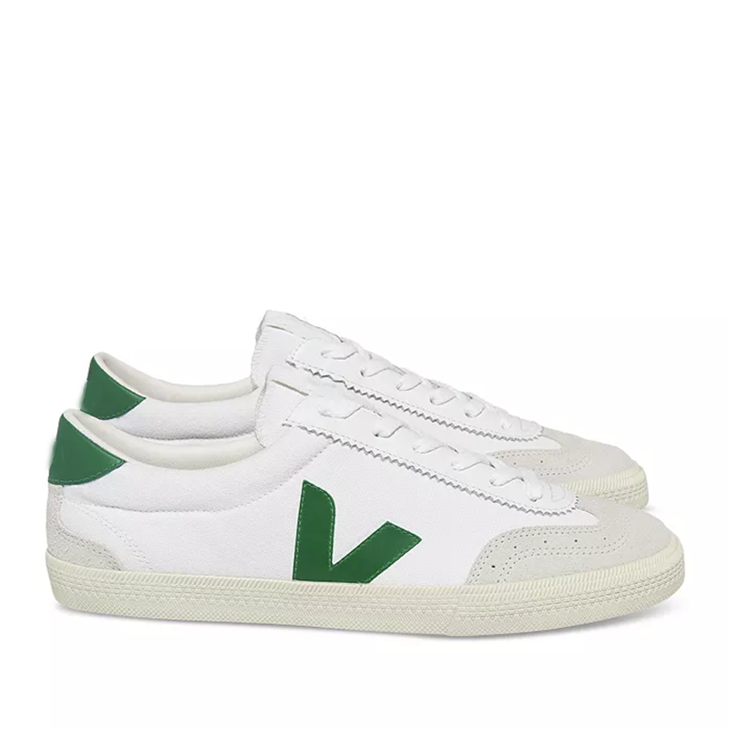 opp france Women’s All-Season Sneakers White and Green Low-Top