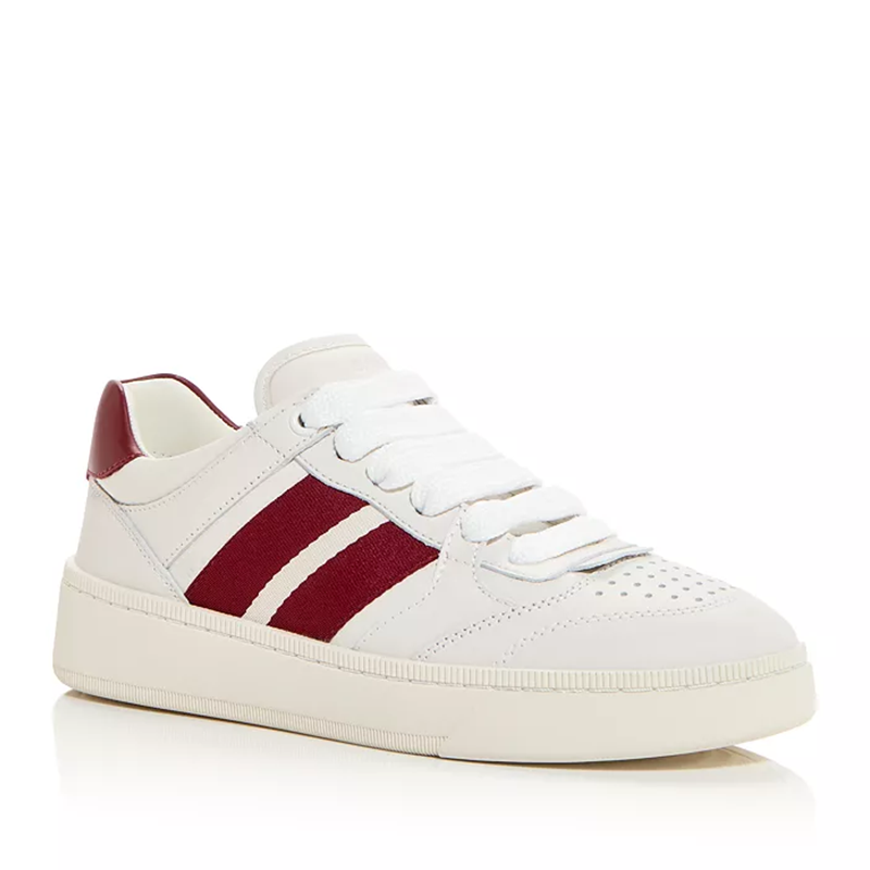 Opp France Women’s All-Season Sneakers White And Red Low-Top