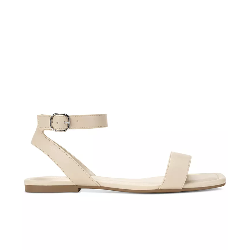 opp france Women’s Ankle Strap Flat Sandals Eggshell