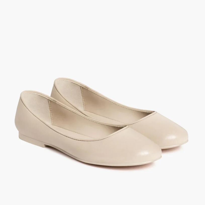 Opp France Women’s Burgundy Leather Round Toe Slip-on Flat Casual Shoes Cloud