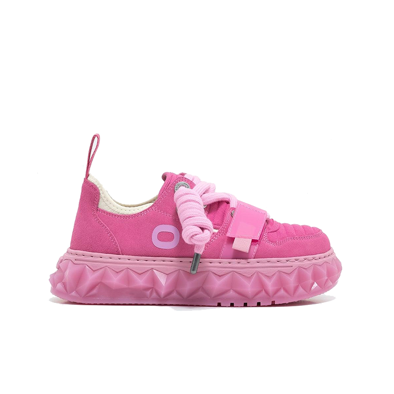 opp france Women’s casual shoes low-top thick-soled Rose Red