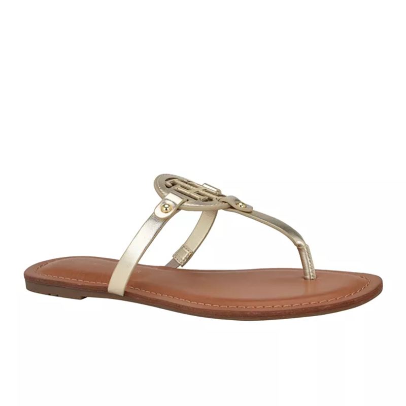 opp france Women’s Flat Slip On Sandals Anti-slip Gold