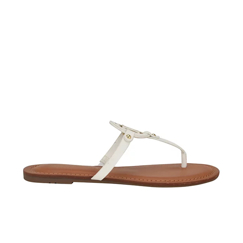 Opp France Women’s Flat Slip On Sandals Anti-slip White