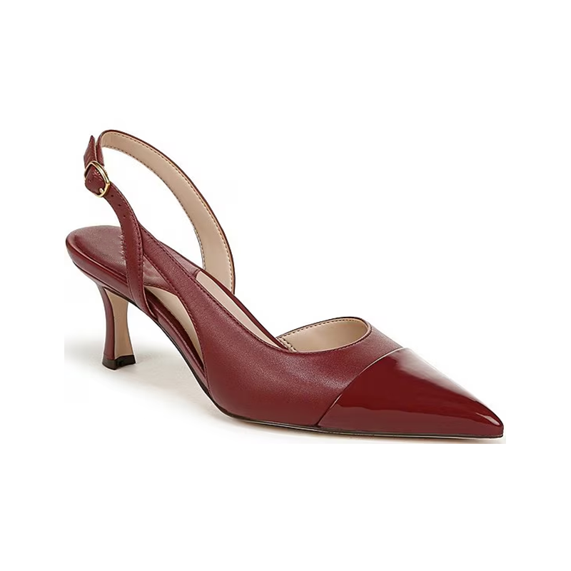 opp france Women’s high heel sandals Slingback Pumps Red