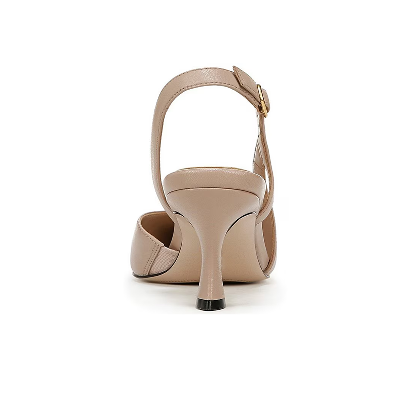 Opp France Women’s High Heel Sandals Slingback Pumps Tan