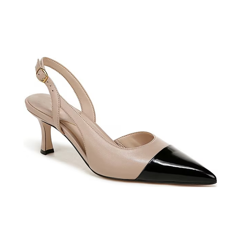 opp france Women’s high heel sandals Slingback Pumps Tan