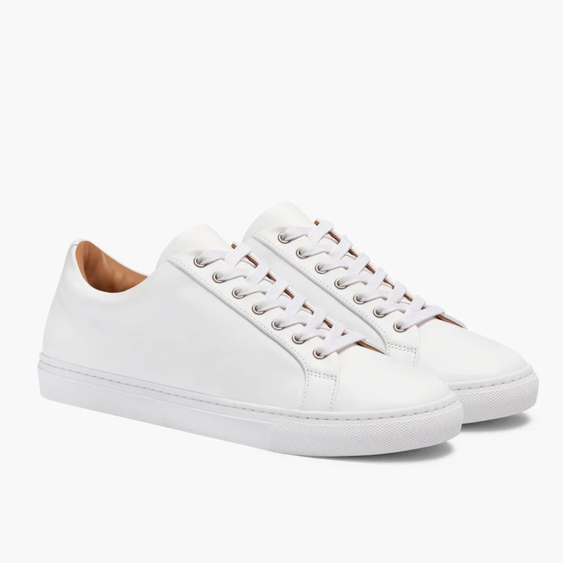 Opp France Women’s Lace-up Versatile And Simple Casual Shoes White