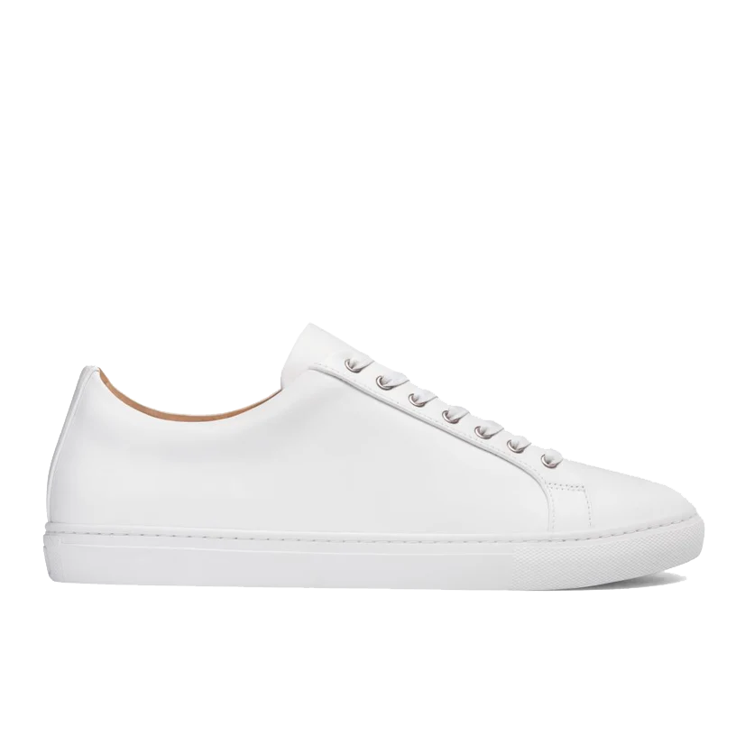 opp france Women’s Lace-up Versatile and Simple Casual Shoes White