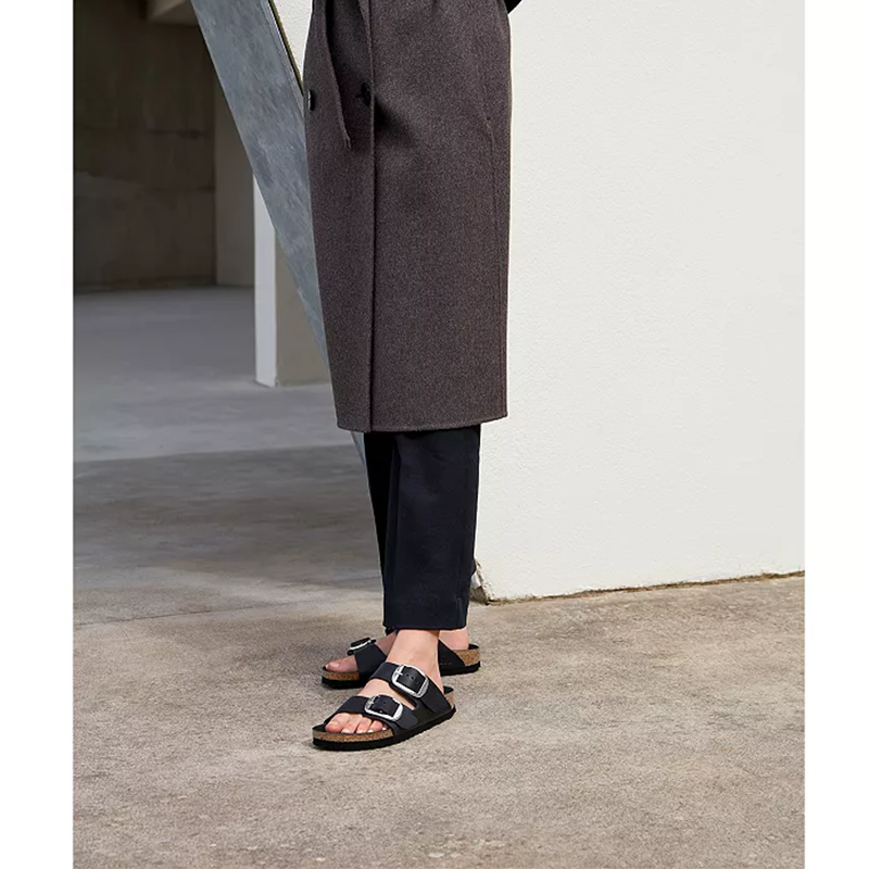 Opp France Women’s Low-heeled Slippers Sandals Black