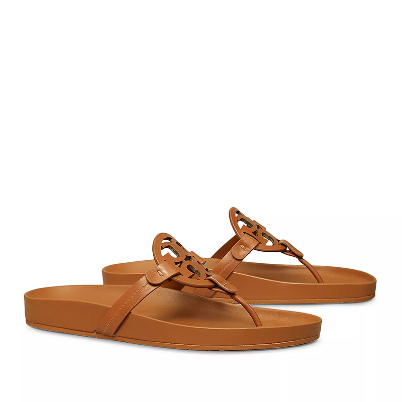 Opp France Women’s Low-heeled Slippers Sandals Khaki