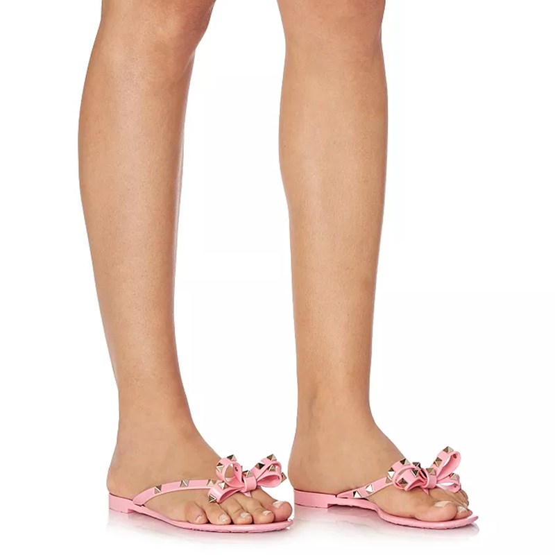 Opp France Women’s Low-heeled Slippers Sandals Pink