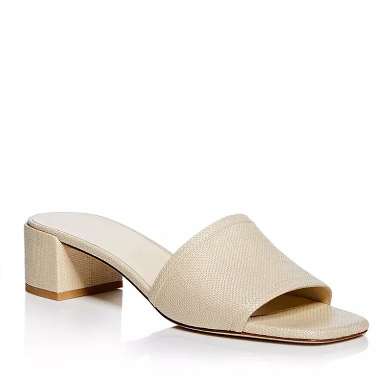 Opp France Women’s Low-heeled Slippers Sandals White