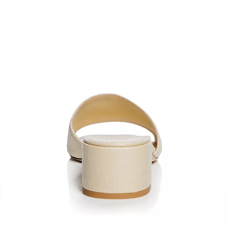 Opp France Women’s Low-heeled Slippers Sandals White