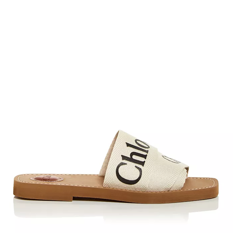 opp france Women’s Low-heeled Slippers Sandals White