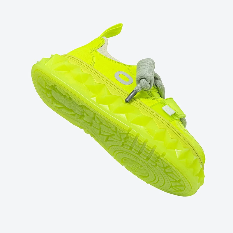 Opp France Women’s Low-top Casual Shoes Thick-soled Shoes Fluorescent Yellow