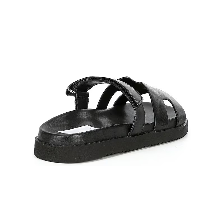 Opp France Women’s Outer Wear Leather Thick-soled Velcro Sandals