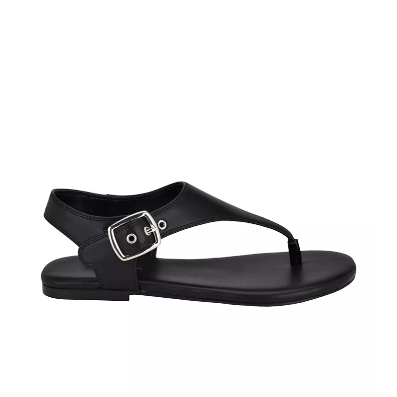 opp france Women’s Round Toe Flat Casual Thong Sandals