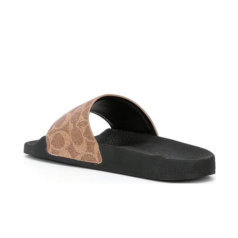 Opp France Women’s Rubber Pool Slides Thick-soled Slippers Tan