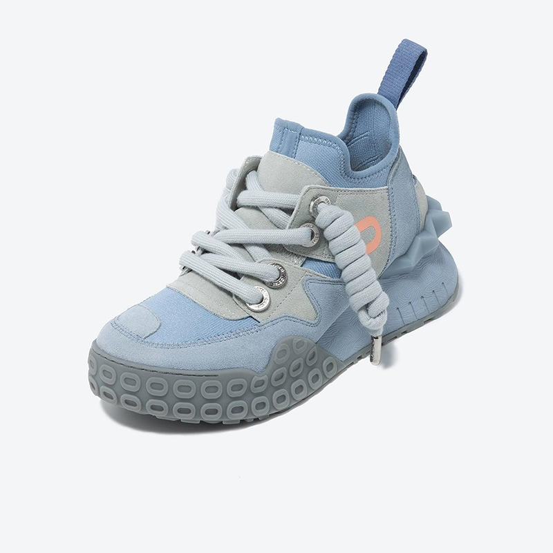 Opp France Women Stylish Lace-up Boat-style High Top Casual Shoes Blue