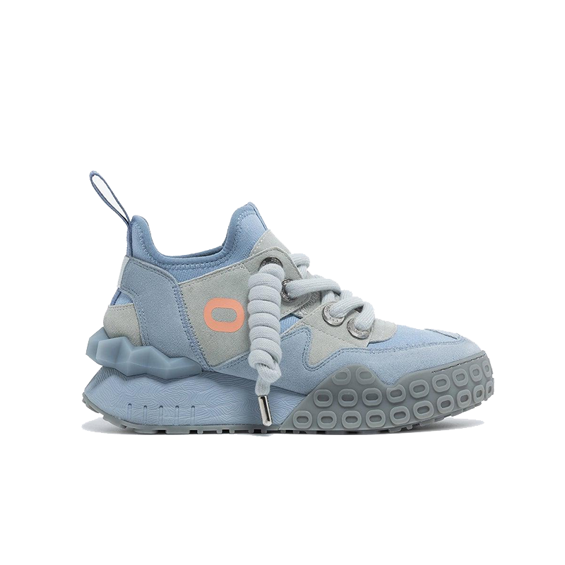 opp france Women Stylish Lace-up Boat-style High Top Casual Shoes Blue