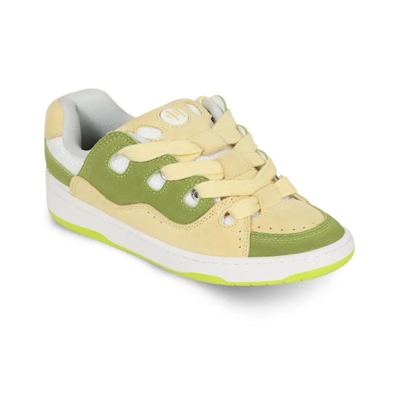Opp France Yellow Green Fresh And Fashionable Unisex Casual Shoes