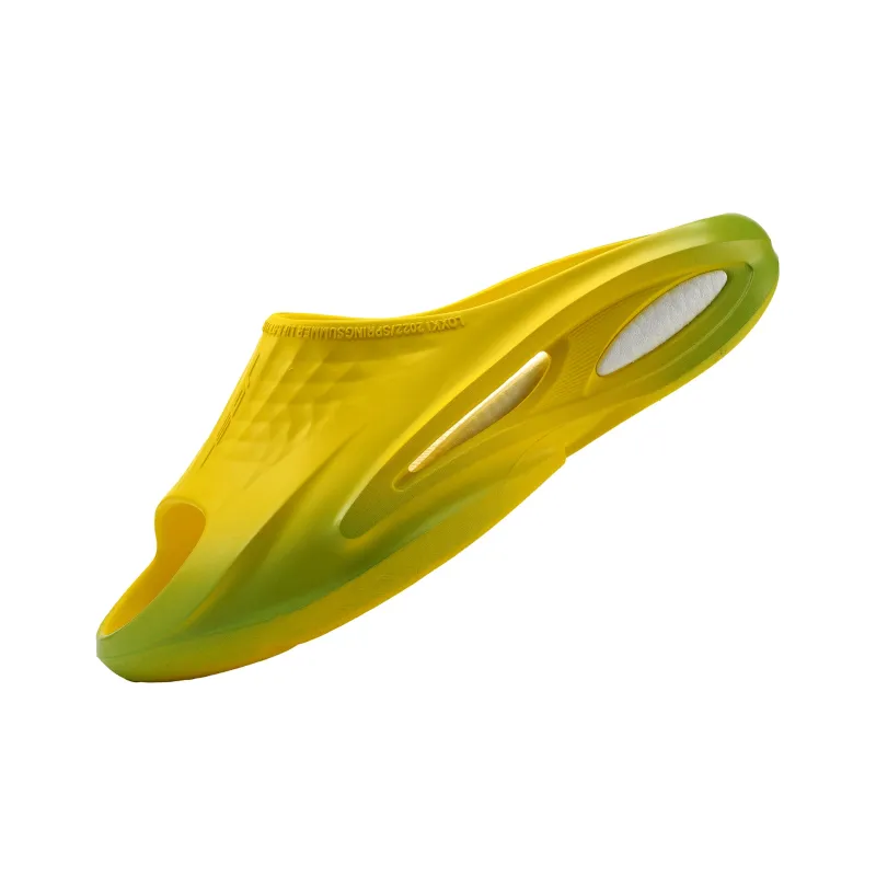 Opp France Yellow Green Gradient Summer Color Unisex Fashion Slippers